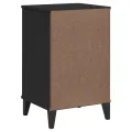 Table de chevet VIKEN noir bois de pin solide