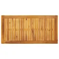 Table à manger de jardin 110x55x75 cm bois massif d'acacia