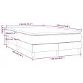 cadre de lit avec matelas vert foncé 120x190 cm
