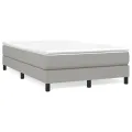 cadre de lit et matelas gris clair 120x190 cm tissu