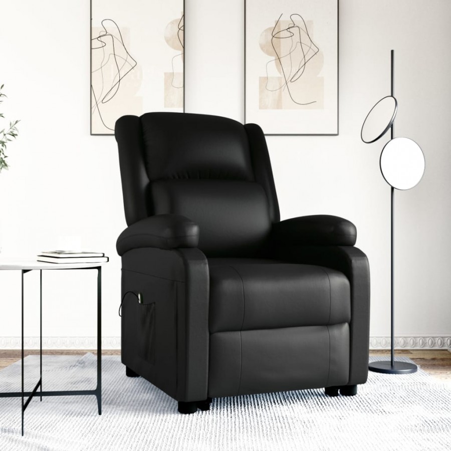 Fauteuil Noir Similicuir