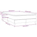 cadre de lit avec matelas gris 120x190 cm similicuir