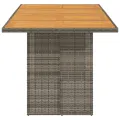 Table de jardin avec dessus en bois d'acacia gris 190x80x74 cm
