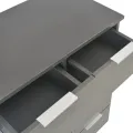 Buffet Gris brillant 60x35x80 cm Aggloméré