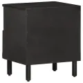 Tables de chevet 2 pcs noir 40x33x46 cm bois de manguier solide