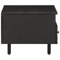 Table basse noir 80x54x40 cm bois massif de manguier