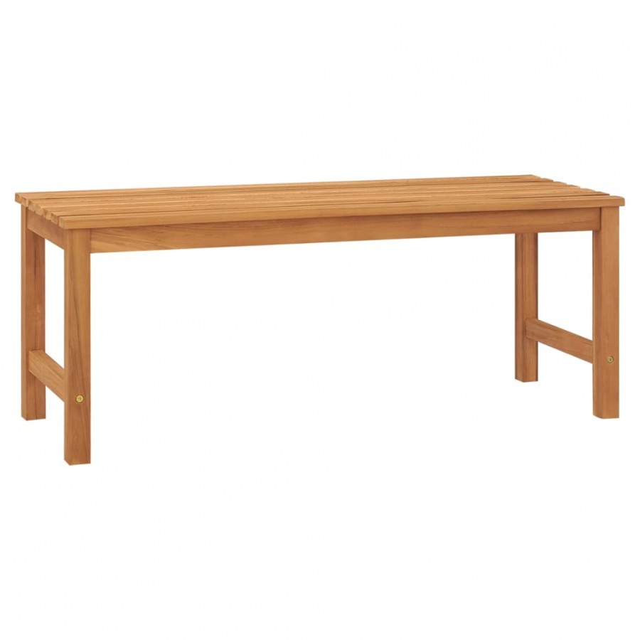 Banc de jardin 114 cm Bois de teck solide