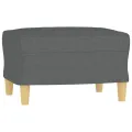 Ensemble de canapés 4 pcs coussins gris foncé tissu