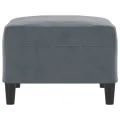 Repose-pied Gris foncé 70x55x41 cm Velours