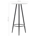 Ensemble de bar 5 pcs Plastique Noir