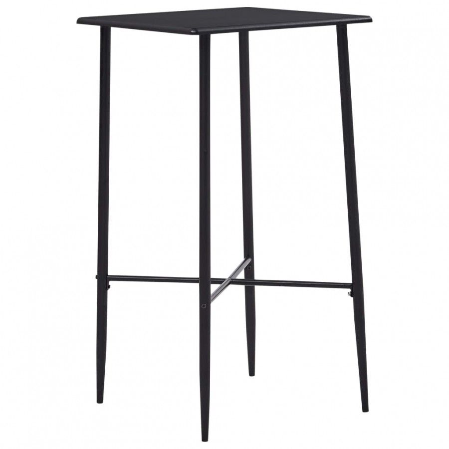 Table de bar Noir 60x60x111 cm MDF