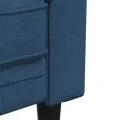 Fauteuil Chesterfield bleu tissu
