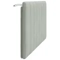 Coussin de tête de lit gris clair 120 cm velours