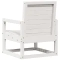 Chaise de jardin blanc 57,5x63x76 cm bois de pin massif