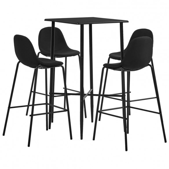 Ensemble de bar 5 pcs Tissu Noir