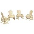 Chaises de jardin Adirondack 4 pcs bois de sapin massif