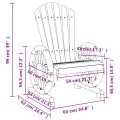 Chaises de jardin Adirondack 4 pcs bois de sapin massif