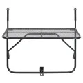 Table de balcon Noir 60x40 cm Acier
