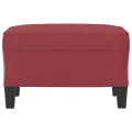 Repose-pied Rouge bordeaux 60x50x41 cm Similicuir