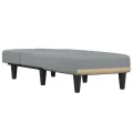 Chaise longue gris clair tissu