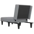 Chaise longue gris clair tissu