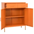 Armoire de rangement Orange 80x35x101,5 cm Acier