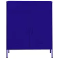 Armoire de rangement Bleu marine 80x35x101,5 cm Acier