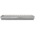 Cadre de lit avec lumières LED sonoma gris 90x190 cm