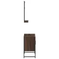 Ensemble d'armoires de salle de bain 2 pcs chêne marron