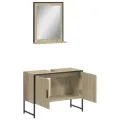 Ensemble d'armoires de salle de bain 2 pcs chêne sonoma