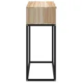 Table console 80x30x75 cm bois d'ingénierie et fer