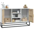 Buffet blanc 105x30x65 cm bois d'ingénierie