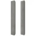 Tête de lit avec oreilles Gris clair 83x16x118/128 cm Velours