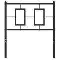Tête de lit métal noir 75 cm
