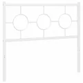 Tête de lit métal blanc 100 cm