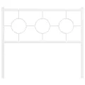 Tête de lit métal blanc 100 cm