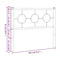 Tête de lit métal blanc 100 cm