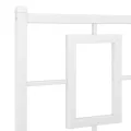 Cadre de lit métal avec tête de lit/pied de lit blanc 140x190cm