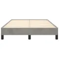 Cadre de lit gris clair 120x190 cm velours