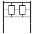 Tête de lit métal noir 80 cm