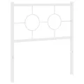 Tête de lit métal blanc 80 cm