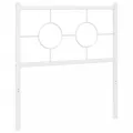Tête de lit métal blanc 80 cm