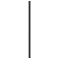 Tête de lit métal noir 180 cm