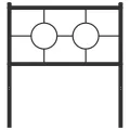 Tête de lit métal noir 80 cm