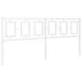 Tête de lit métal blanc 180 cm