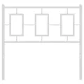 Tête de lit métal blanc 90 cm