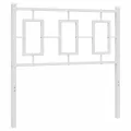 Tête de lit métal blanc 90 cm