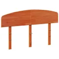 Tête de lit cire marron 135 cm bois massif de pin