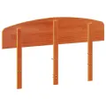 Tête de lit cire marron 135 cm bois massif de pin
