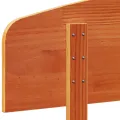 Tête de lit cire marron 135 cm bois massif de pin